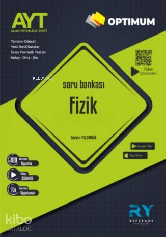 Referans Optimum AYT Fizik Soru Bankası Video Çözümlü 2021