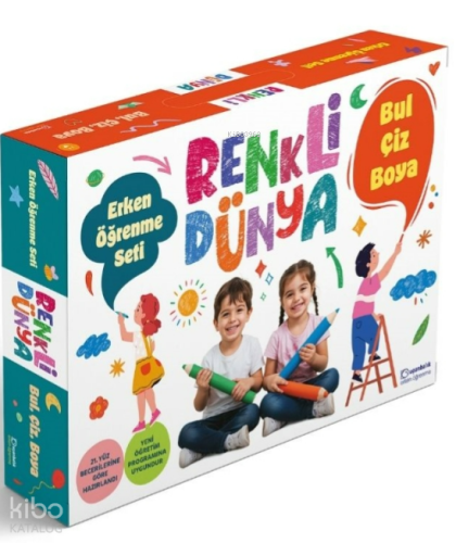 Renkli Dünya Erken Öğrenme Seti ;Bul Çiz Boya