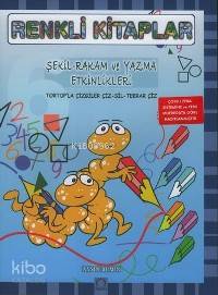 Renkli Kitaplar - Şekil Rakam  ve Yazma Etkinlikleri