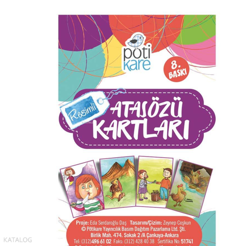 Resimli Atasözü Kartları; (Yaş 6+)