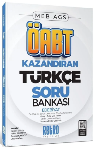 Retro ÖABT MEB-AGS Türkçe Öğretmenliği Edebiyat Kazandıran Soru Bankas