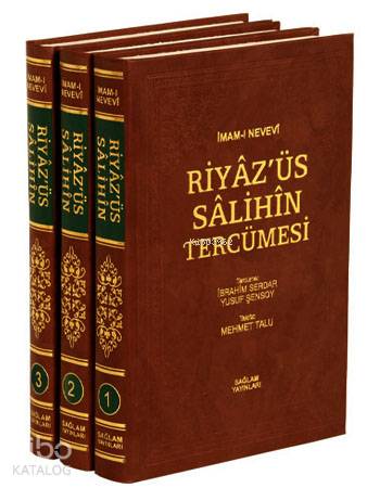Riyaz'üs Salihin Tercümesi ( 3 Cilt, İthal Kağıt, B. Boy ); Riyâzü's-s
