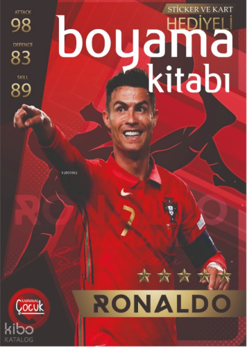 Ronaldo - Sticker ve Kart Hediyeli Boyama Kitabı