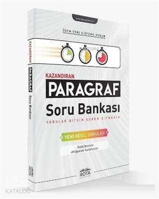 Rota Yayınları Kazandıran Paragraf Soru Bankası Rty Rota 