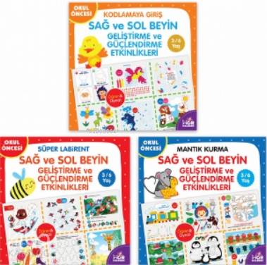 Sağ Sol Beyin Geliştirme Etkinlikleri Seti 3 - 5 Yaş