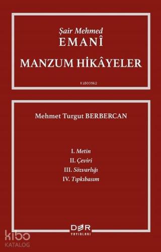Şair Mehmed Emani-Manzum Hikayeler