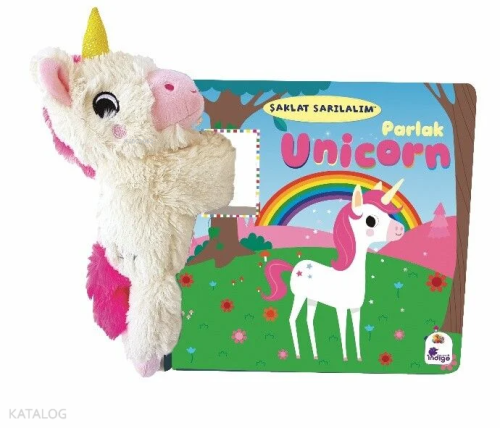 Şaklat Sarılalım - Parlak Unicorn (Ciltli - Oyuncaklı Kitap)