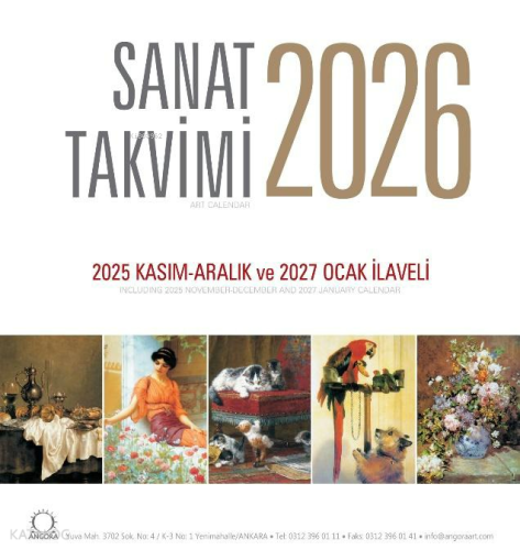 Sanat Takvimi 2026 Masa Takvimi