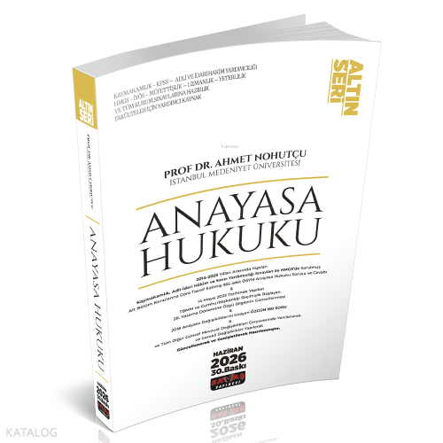 Savaş Yayınevi Anayasa Hukuku Konu Anlatımı