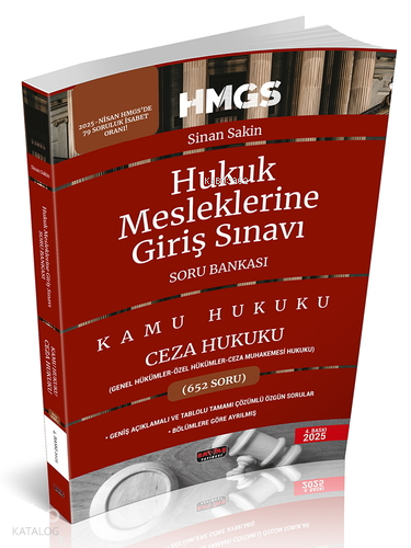 Savaş Yayınevi HMGS Ceza Hukuku Genel ve Özel Hükümler Soru Bankası