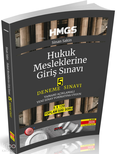 Savaş Yayınevi HMGS Hukuk Mesleklerine Giriş Sınavı 5 Deneme Sınavı