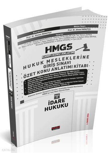 Savaş Yayınevi HMGS Özet Konu Anlatımı İdare Hukuku