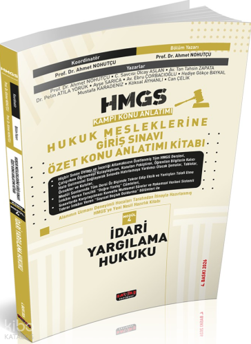 Savaş Yayınevi HMGS Özet Konu Anlatımı İdari Yargılama Hukuku