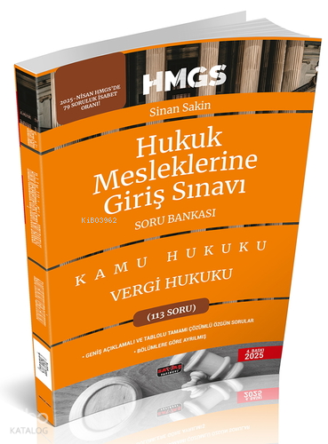 Savaş Yayınevi HMGS Vergi Hukuku Soru Bankası