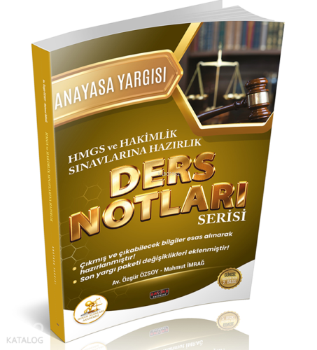 Savaş Yayınevi Hukal HMGS-Hakimlik Anayasa Yargısı Ders Notları