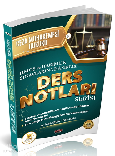 Savaş Yayınevi HUKAL HMGS - Hakimlik Ceza Muhakemesi Hukuku Ders Notla