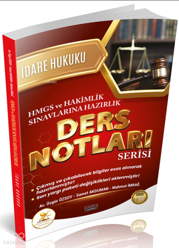 Savaş Yayınevi Hukal HMGS-Hakimlik İdare Hukuku Ders Notları
