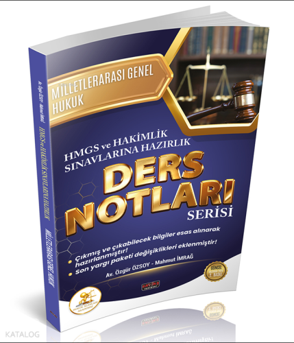 Savaş Yayınevi Hukal HMGS-Hakimlik Milletlerarası Genel Hukuk Ders Not