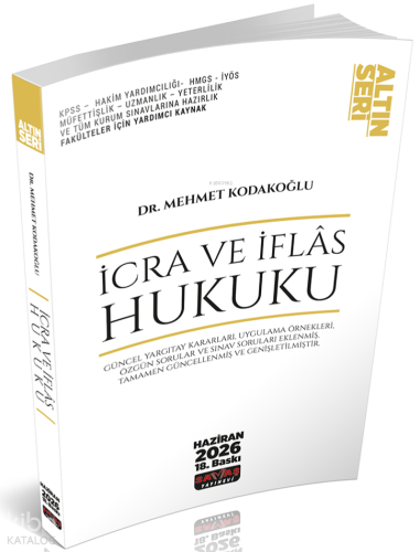 Savaş Yayınevi İcra ve İflas Hukuku Konu Anlatımı