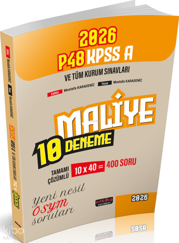 Savaş Yayınevi P48 KPSS A Grubu Maliye 10 Deneme