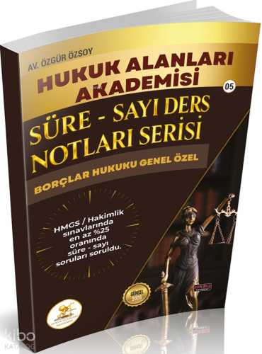 Savaş Yayınları 2026 HUKAL HMGS Hakimlik Borçlar Hukuku Genel Özel Hükümler Süre Sayı Ders Notları