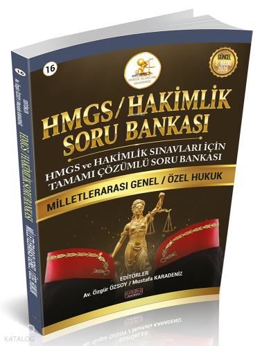 Savaş Yayınları HMGS-Hakimlik Soru Bankası Milletlerarası Genel ve Özel Hukuk