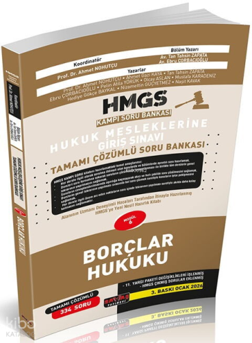 Savaş Yayınları HMGS Kampı Borçlar Hukuku Soru Bankası