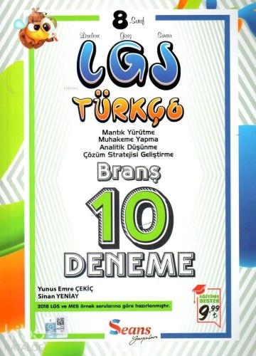 Seans Yayınları 8. Sınıf LGS Türkçe 10 Deneme Seans 