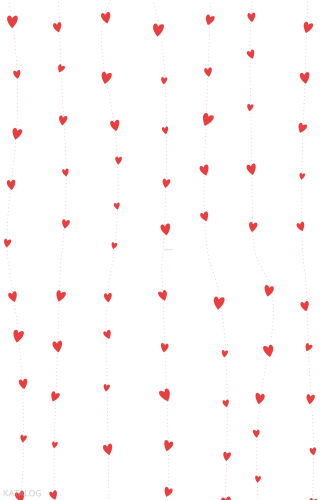 Şeffaf Ayraç 32 - Kalpli Çizgiler