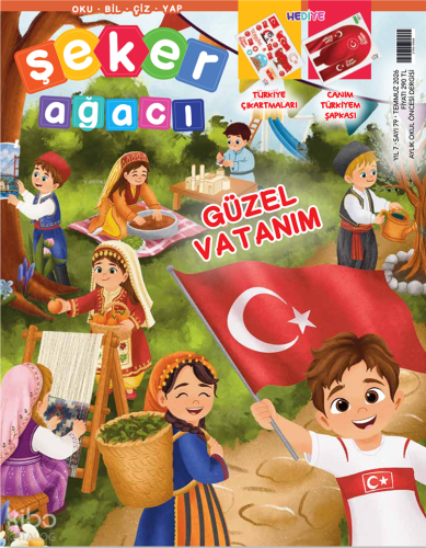 Şeker Ağacı Okul Öncesi Aylık Çocuk Dergisi Sayı: 79 - Temmuz 2026;Güzel Vatanım
