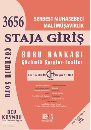 Serbest Muhasebeci Mali Müşaverlik Staja Giriş Soru Bankası Çözümlü Sorular - Testler