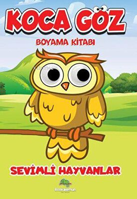 Sevimli Hayvanlar - Koca Göz Boyama - Kitapiks.com