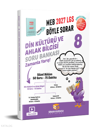 Sinan Kuzucu 8. Sınıf LGS Din Kültürü ve Ahlak Bilgisi Soru Bankası