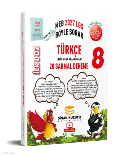 Sinan Kuzucu 8. Sınıf LGS İlk Doz Türkçe Sarmal Deneme
