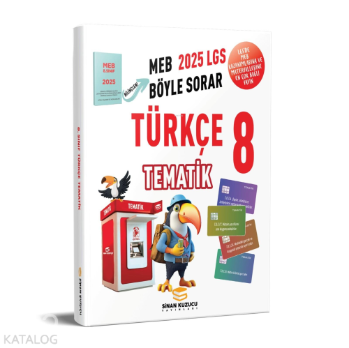 Sinan Kuzucu Yayınları 2025 LGS 8. Sınıf Türkçe Tematik Soru Bankası -
