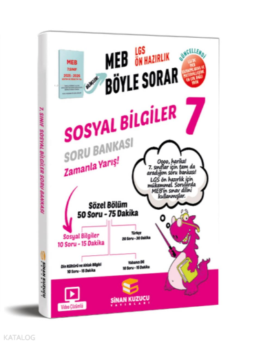 Sinan Kuzucu Yayınları 7. Sınıf Sosyal Bilgiler Soru Bankası