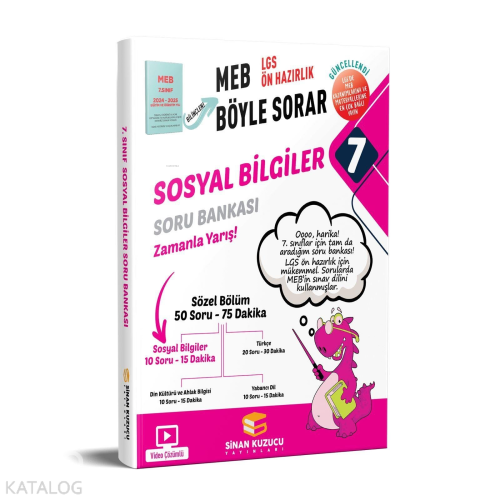 Sinan Kuzucu Yayınları 7. Sınıf Sosyal Bilimler Soru Bankası