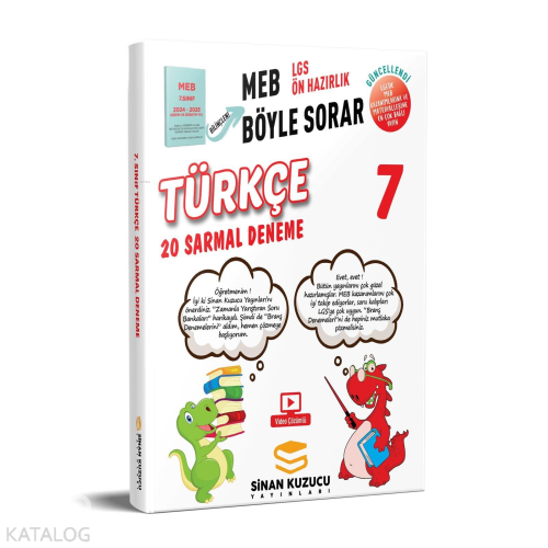 Sinan Kuzucu Yayınları 7. Sınıf Türkçe Branş Denemesi - Kitapiks.com