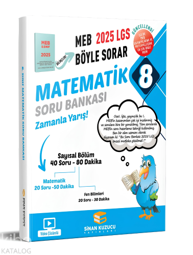 Sinan Kuzucu Yayınları 8. Sınıf Matematik Soru Bankası