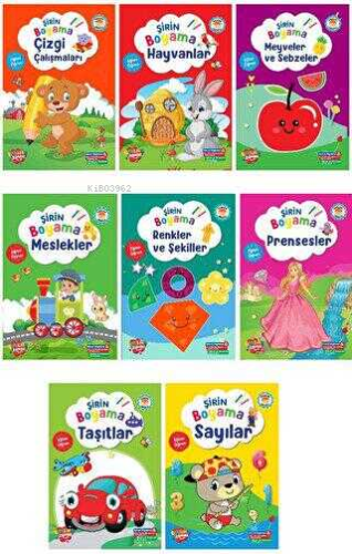 Şirin Boyama Serisi (8 Kitap) - Kitapiks.com