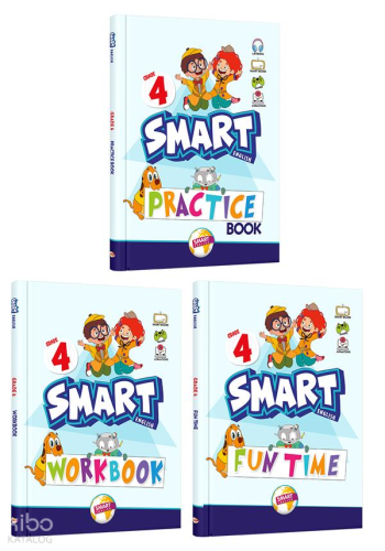 Smart English Grade 4 Practice Book + Workbook + FunTime Pack
