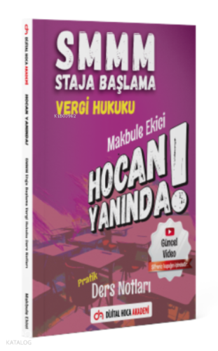 SMMM Staja Başlama Vergi Hukuku Pratik Ders Notları Dijital Hoca Akademi
