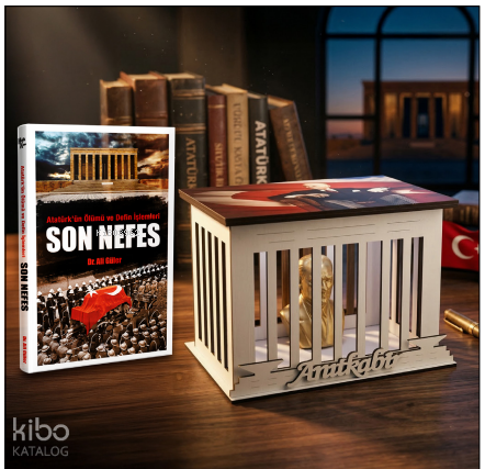 Son Nefes ve Atatürk Büstlü Ahşap Anıtkabir Işıklı Maket