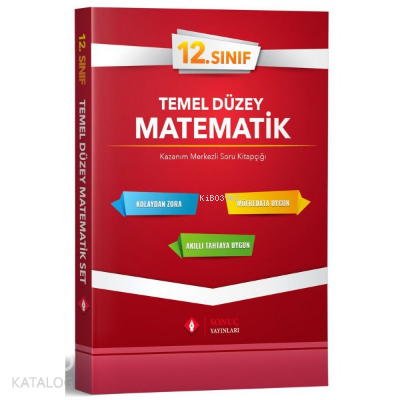 Sonuç Yayınları 12.Sınıf Matematik Set / Temel Düzey - Kitapiks.com