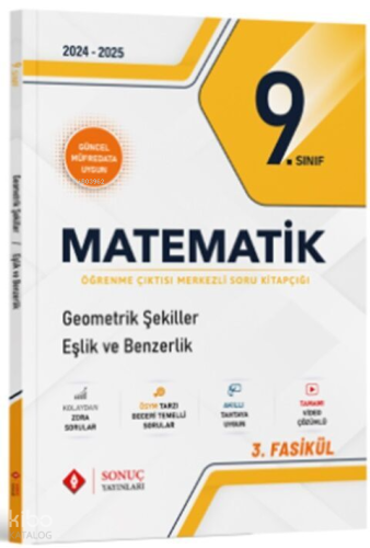 Sonuç Yayınları 9. Sınıf Matematik Geometrik Şekiller Eşlik ve Benzerlik