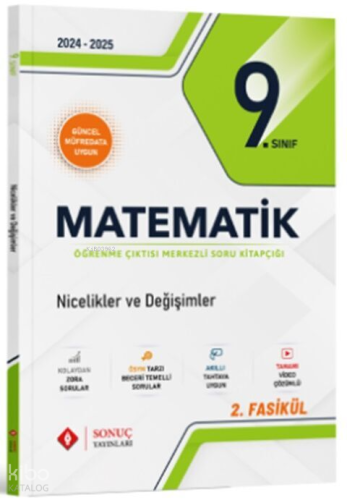 Sonuç Yayınları 9. Sınıf Matematik Nicelikler Ve Değişimler