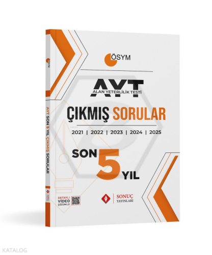 Sonuç Yayınları AYT Son 5 Yıl Çıkmış Sorular