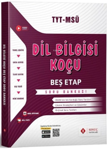 Sonuç Yayınları TYT MSÜ Dil Bilgisi Koçu Beş Etap Soru Bankası - Kitap