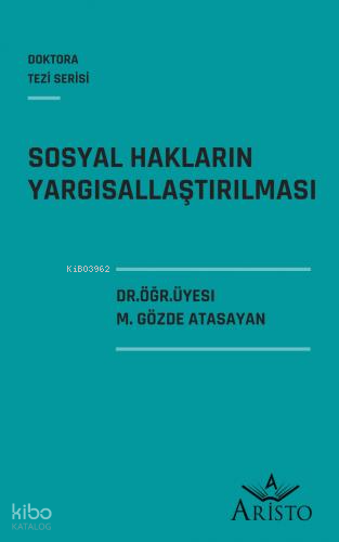Sosyal Hakların Yargısallaştırılması