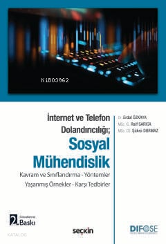 Sosyal Mühendislik;Kavram ve Sınıflandırma - Yöntemler Yaşanmış Örnekler - Karşı Tedbirler
